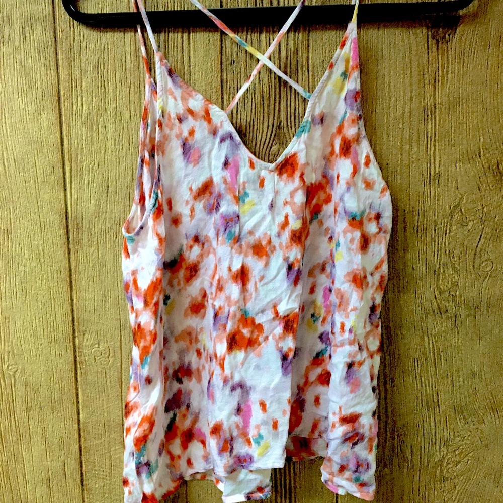 Lucky brand XL like new tank with cross back